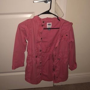 Pink Girls Trench Coat